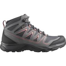 Quick Lacing System - Women Hiking Shoes Salomon Onis Mid GTX W - Ebony/Quiet Shade/Tea Rose