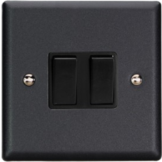 Black Electrical Outlets & Switches Varilight XY2B.MB