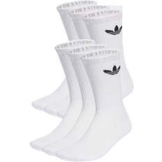 Adidas Originals Trefoil Cushion Crew Socks 6-pack - White