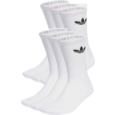 adidas Originals Trefoil Cushion Crew Socks 6-pack - White