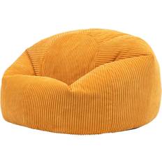 ICON Jumbo Cord Comfortable Lounging Ochre Yellow Bean Bag