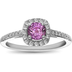 Bagatela Engagement Ring - White Gold/Sapphire/Diamonds