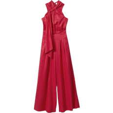 Linen Jumpsuits & Overalls Reiss Selena Linen Blend Drape Jumpsuit - Coral