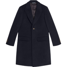 Men - XXL Coats Ted Baker Wilding Wool Blend Overcoat - Navy
