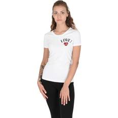 Moschino T-shirts Moschino Love Womens T-Shirt White Womens