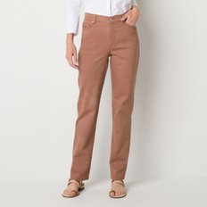 Gloria Vanderbilt Women's Amanda Ultralight Straight-Leg Jeans Cocoa Tan