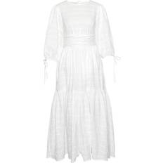 L - Midi Dresses - Solid Colours Barbour Kelburn Midi Dress - Classic White