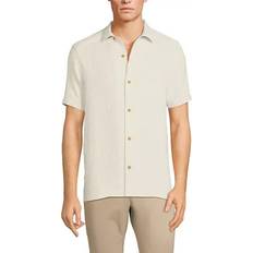 Lands' End Men Shirts Lands' End Men's Gauze Camp Short Sleeve Button-Down Shirt