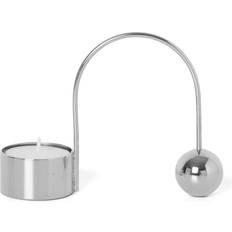 Ferm Living Balance Chrome Candle Holder 9.5cm