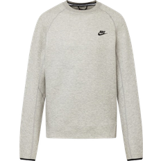 Nike Men's Crew Sportswear Tech Fleece - Dark Grey Heather/Black
