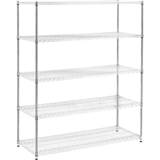 Simplie Fun Heavy-Duty Adjustable Chrome Shelving System 149.9x180.3cm