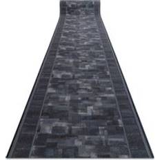 Stair Carpets RUGSX Anti-Slip Tribe Runner Grey cm