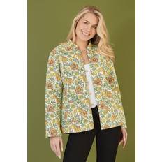 Jackets Yumi Quilted Floral Reversible Jacket, Yellow/Multi