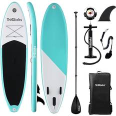 SUP Boards Inflatable Stand Up Paddle Board 10ft with Adjustable Paddle Hand Pump Fin Leash Backpack