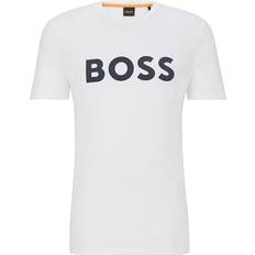 HUGO BOSS Thinking Rubber Print Logo Jersey T-shirt - White