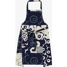 Marimekko Unikko Kollaasi Apron Blue, Beige (85x84cm)