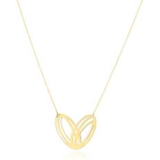 The Lovery Gold Heart Necklace