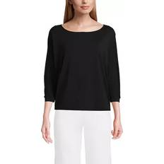 Lands' End Blouses Lands' End Women's Lightweight Jersey Top Black Medium