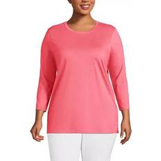 Lands' End Blouses Lands' End Plus Supima Cotton Relaxed Fit Crewneck Tunic