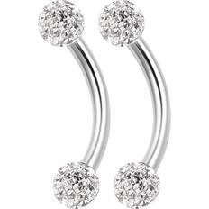 BanaVega Piercing Jewelry - Silver/Transparent