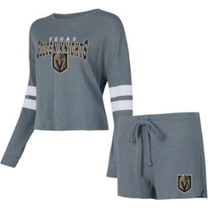 Concepts Sport Women's Charcoal Vegas Golden Knights Meadow�Long Sleeve T-Shirt & Sleep Set