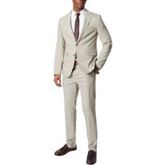Men - Viscose Blazers Burton Pow Check Suit Jacket - Neutral