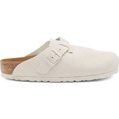 Birkenstock Boston Suede Leather - Antique White