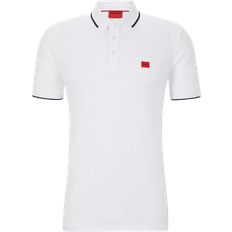 Hugo Boss White Polo Shirts Hugo Boss Deresino232 Slim Fit Polo Shirt - White