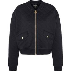 Barbour Bomber Jackets - Women Barbour International Alicia Quilted Bomber Jacket - Black