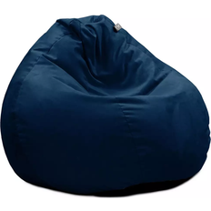 Rucomfy Luxury Velvet Slouchbag Peacock Blue Bean Bag