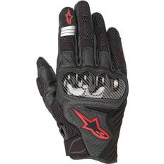 Motorcycle Gloves Alpinestars SMX-1 Air V2 Black/Red Fluorescent Man