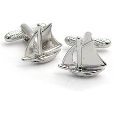 Metal Cufflinks Onyx Yacht sailing boat cufflinks cuff links art gift boxed ck640
