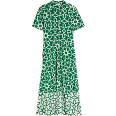 White Stuff Rua Jersey Print Midi Dress - Green Print