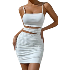 Shein Privé Cut Out Ruched Cami Bodycon Dress