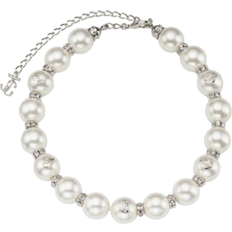 Jimmy Choo Choker - Silver/Pearls/Transparent