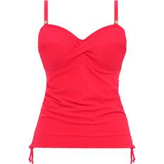 Red - Women Swimwear Fantasie Almeria Twist Front Tankini Top - Watermelon