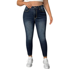 Shein EZwear Plus High Waist Skinny Jeans