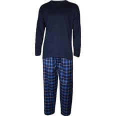 Blue - Men Pyjamas Mens pyjamas set long sleeve nightwear loungewear pjs lounge wear t-shirt pants