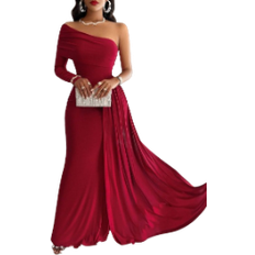 Shein Elegant One-shoulder Long Sleeve Dress