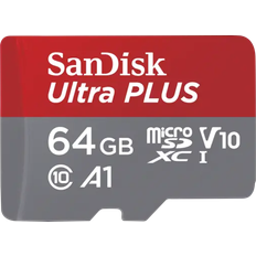 SanDisk Ultra Plus microSDXC Class 10 UHS-I U1 V10 A1 150MB/s 64GB +SD adapter