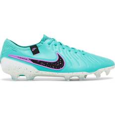 Turquoise - Women Football Shoes Nike Tiempo Legend 10 Elite FG Low Top - Hyper Turquoise/Black