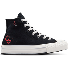 Converse Big Kid's Chuck Taylor All Star EVA Lift Platform Y2K Heart - Black/Vintage White