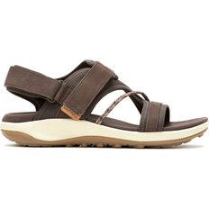 Brown - Women Sport Sandals Merrell Terran 4 Backstrap - Nutshell/Bracken