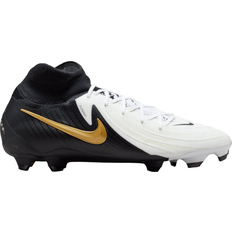 35 ½ - Firm Ground (FG) Football Shoes Nike Phantom Luna 2 Pro FG High-Top - White/Metallic Gold Coin/Black