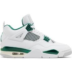 Nike Air Jordan 4 - Women Shoes Nike Air Jordan 4 - White/Oxidized Green/Neutral Grey