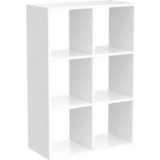 Spot on Dealz 6 Cube White Book Shelf 15.2cm