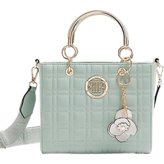 River Island Quilted Tote Bag - Green