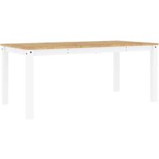 Pines Dining Tables vidaXL 4005710 White Dining Table 90x180cm
