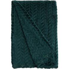 Dunelm Amelia Blankets Green (200x200cm)