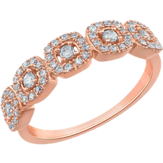 Macy's Halo Cluster Ring - Rose Gold/Diamonds